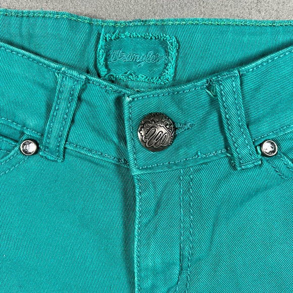 Wrangler Western custom teal denim jeans skirt women size 5 - Picture 4 of 8